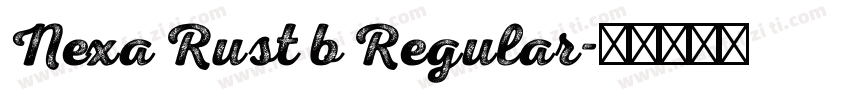 Nexa Rust b Regular字体转换
